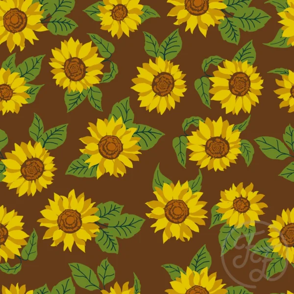 Sunflower Field in Otter Brown