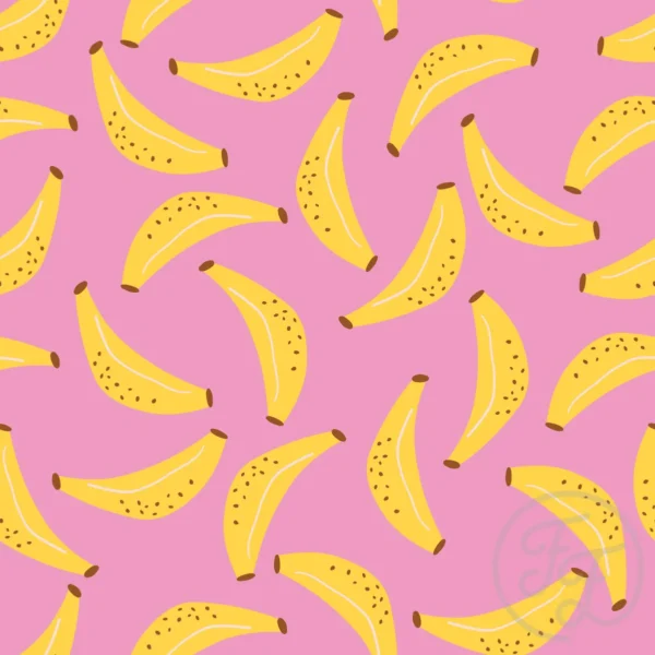 Bananas for you in pastel magenta