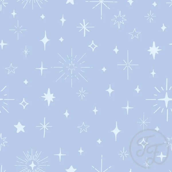 Stars in light blue grey