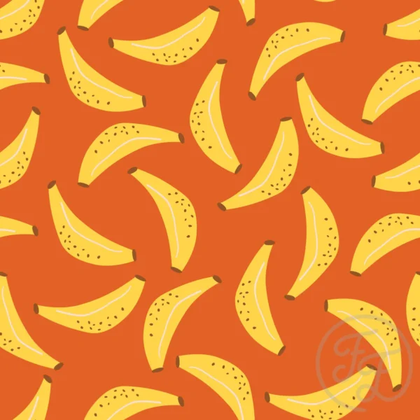 Bananas for you in mango orange