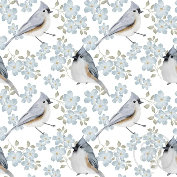 Flowery Titmouse White