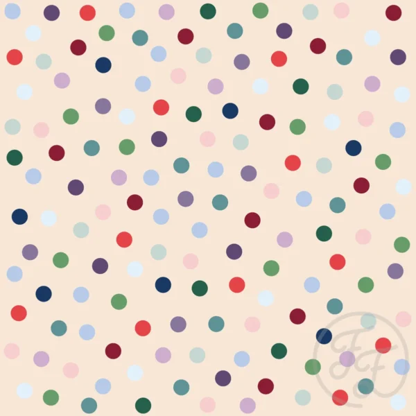 Polka dot in misty rose