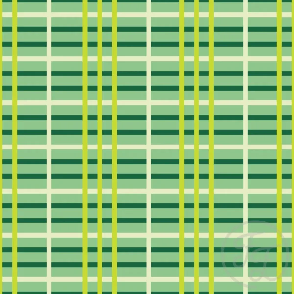 Plaid Stripe in Muted Green