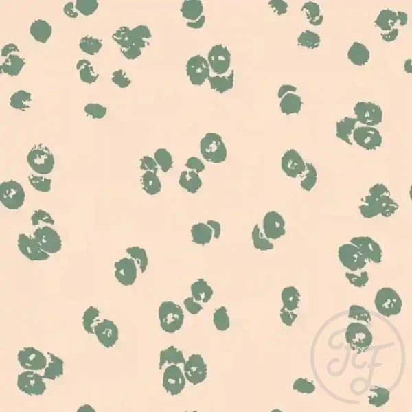 Little Boho Dots Green Beige