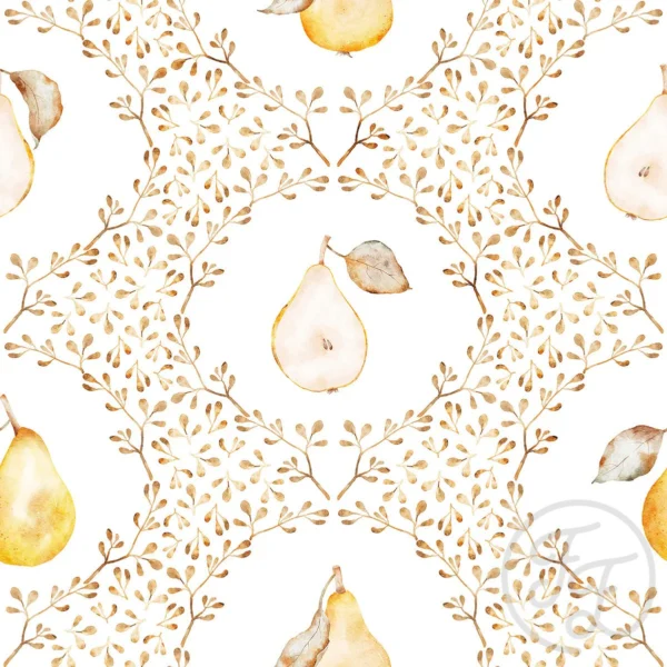 Pear Damask White