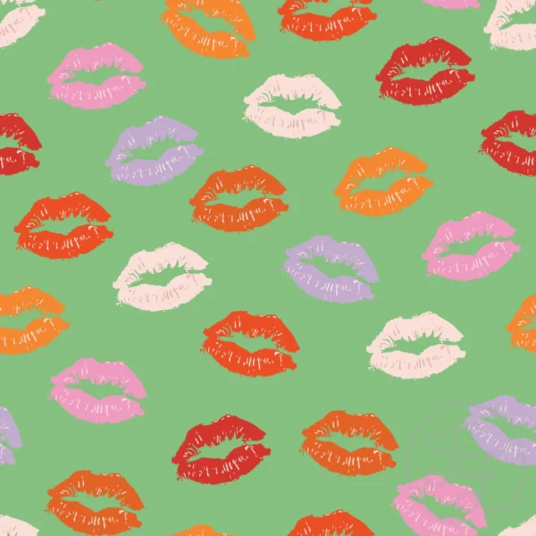 Lips in pistachio