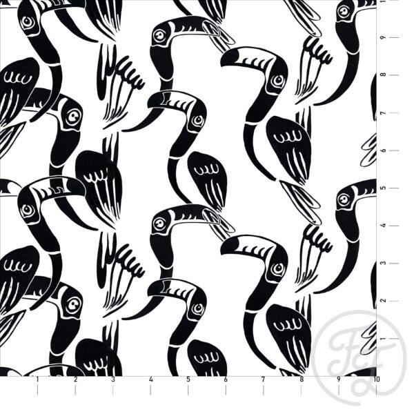 Black Flock of Flamingos on White