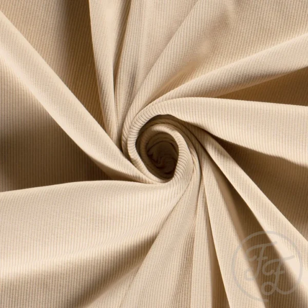Beige Uni Baby Rib