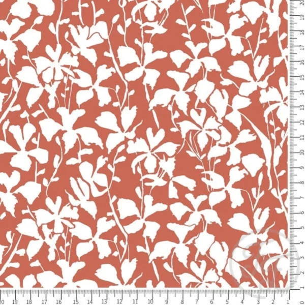 White lawn in rust orange