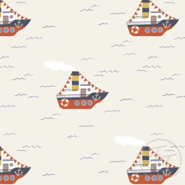 Steamer Boat Beige Small