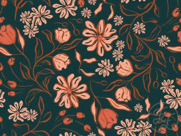 Eternal Blossom Dark Green Small