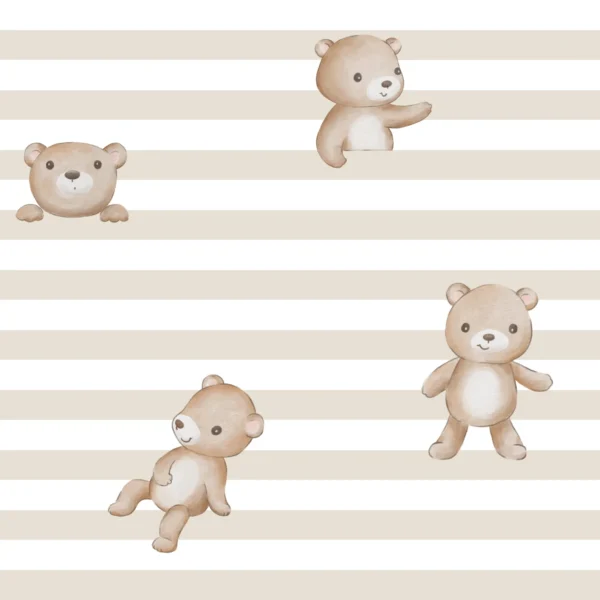 Ben Teddy Beige Stripes