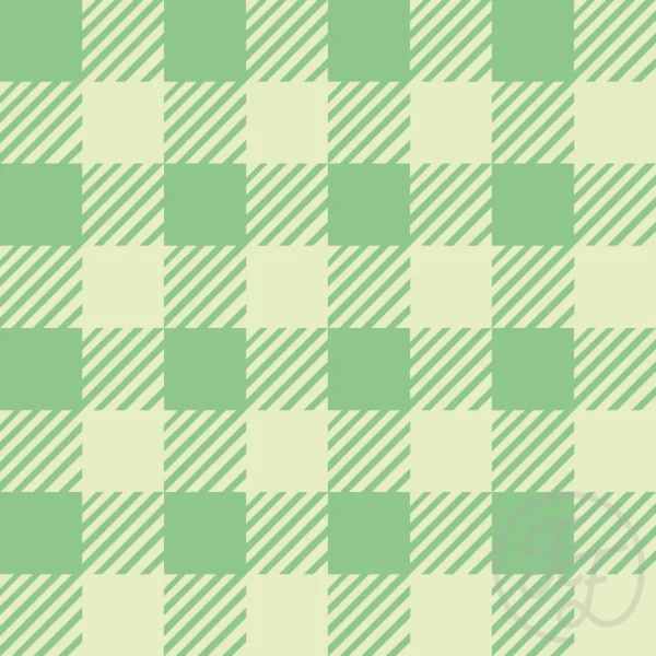 Gingham stripes in Mint Julep