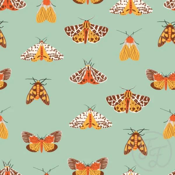 Halloween moth in opal
