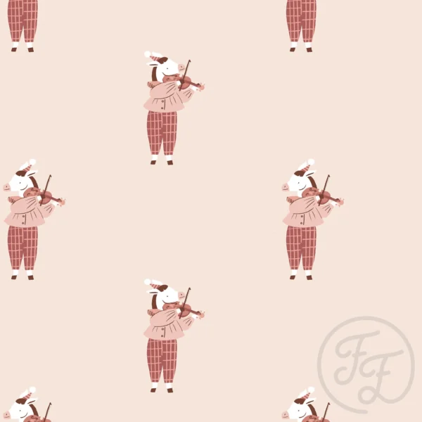 Donkey with Violin Red