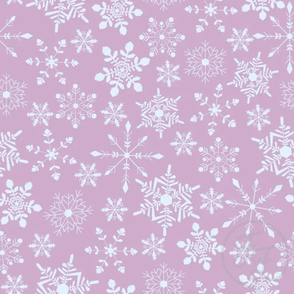 Snowflakes in magenta