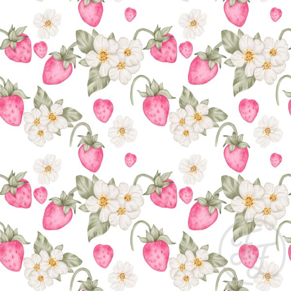 Strawberries Field White