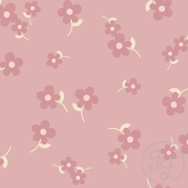 Bold Flower Ash Rose Big