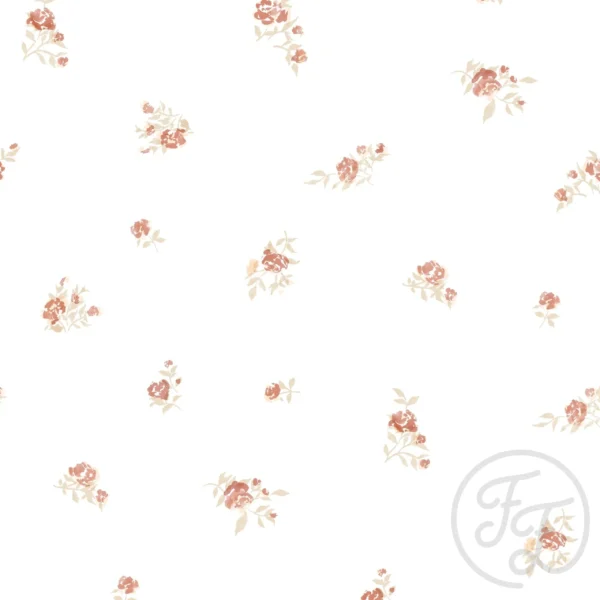 Ditzy Rose Off White