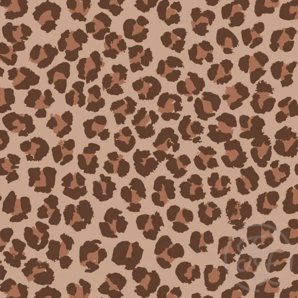 Leopard Spots Brown Medium