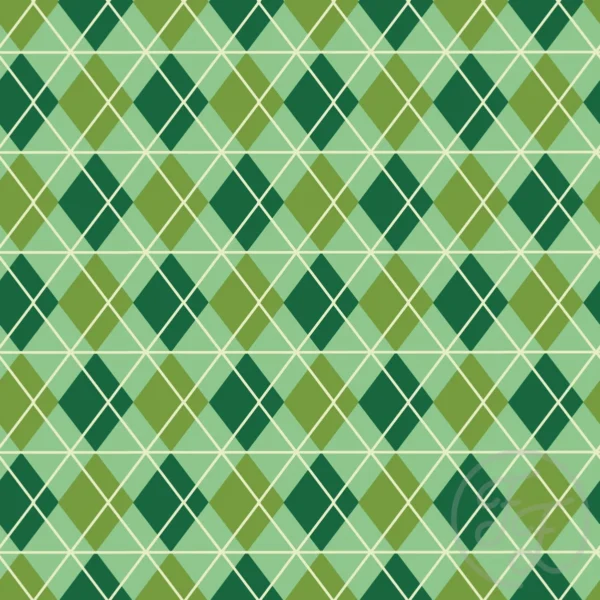 St Patrick day green diamonds in Tan Green