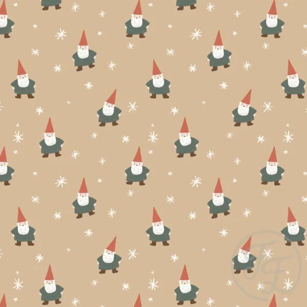Christmas Gnome and Stars Small Toffee