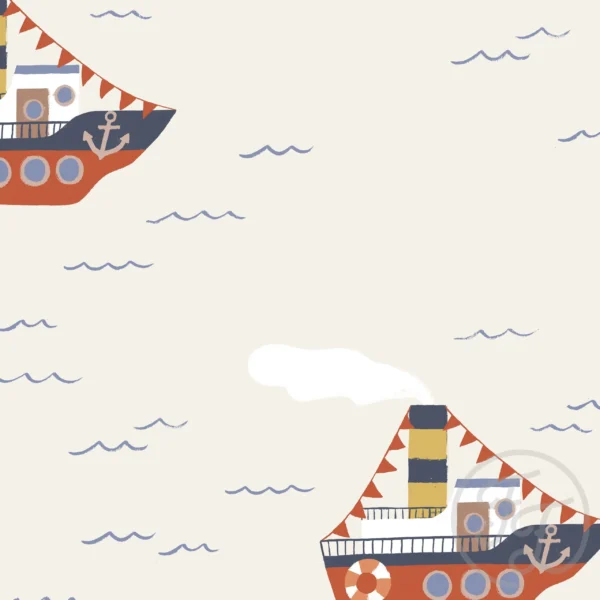 Steamer Boat Beige Big