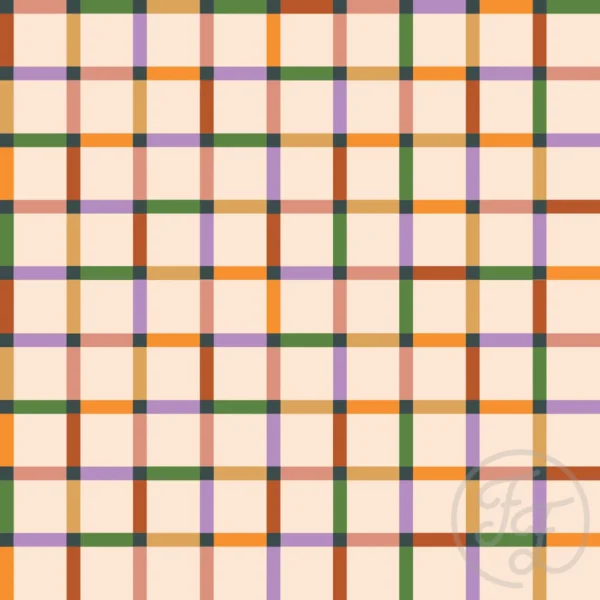 Stripes Rainbow in Antique White