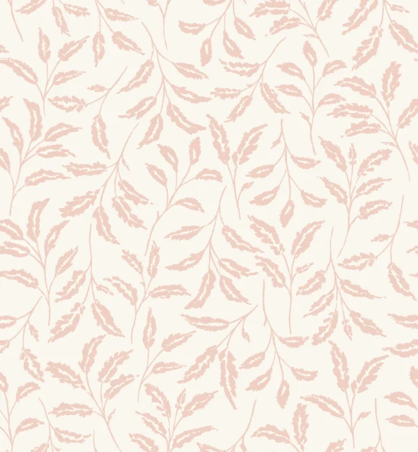 Valley Leaf Cream Pale Pink