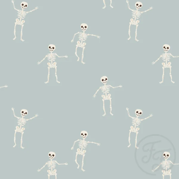 Dancing Skeletons Blue
