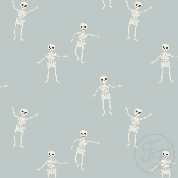 Dancing Skeletons Blue