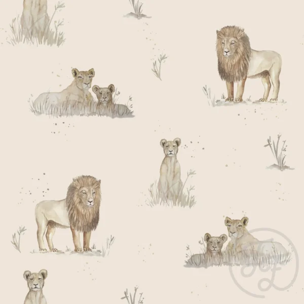 Lion Family Beige