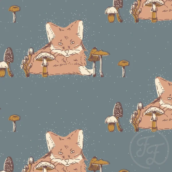 Foxes on Grey