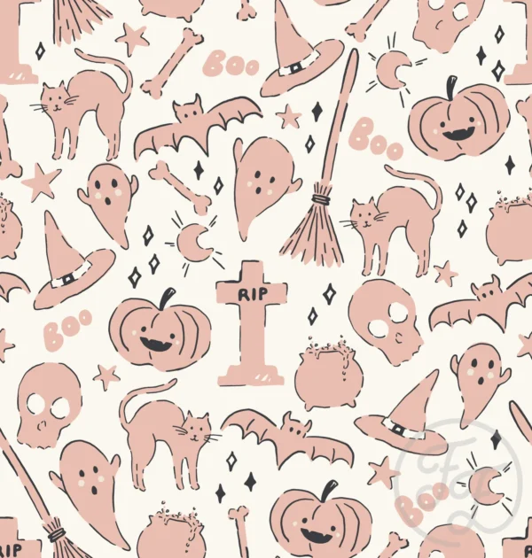 Spooky Mix Plain Peach Pink