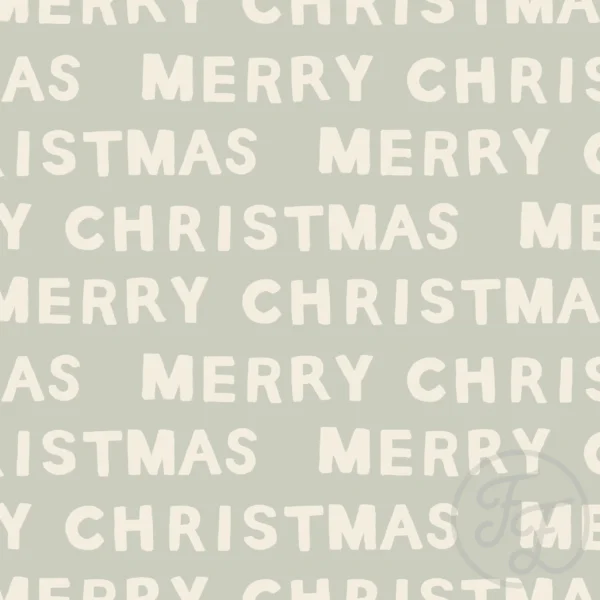 Merry Christmas Green