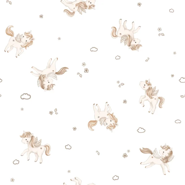 Brown Unicorn Offwhite Small
