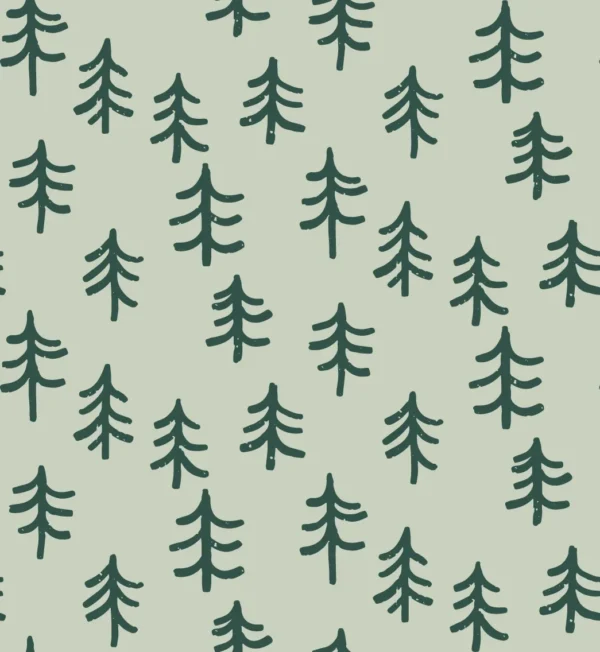Simple Minimalistic Trees Dark Green