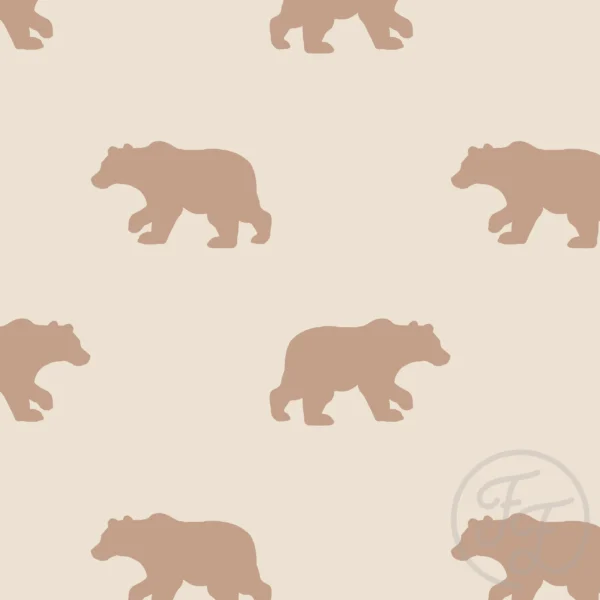 Bear Silhouette Taupe