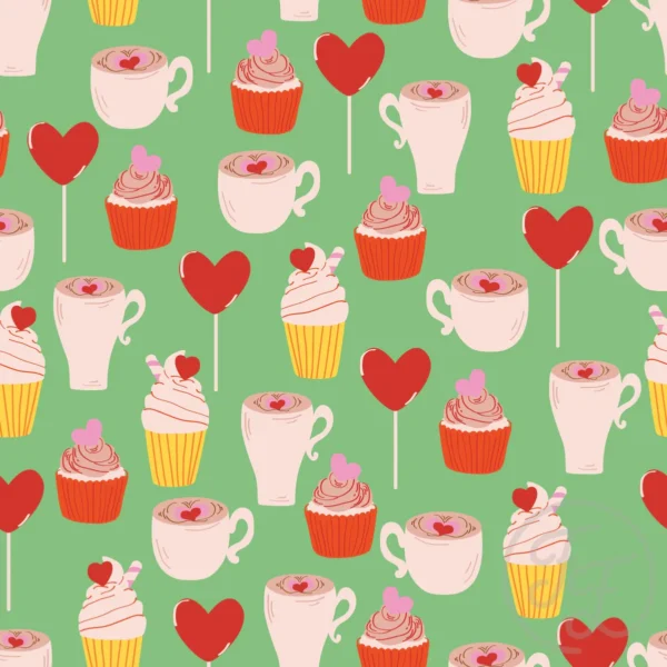 I like you a latte in pistachio