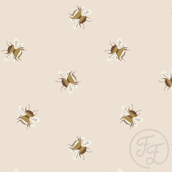 Buzzing Bees Ecru