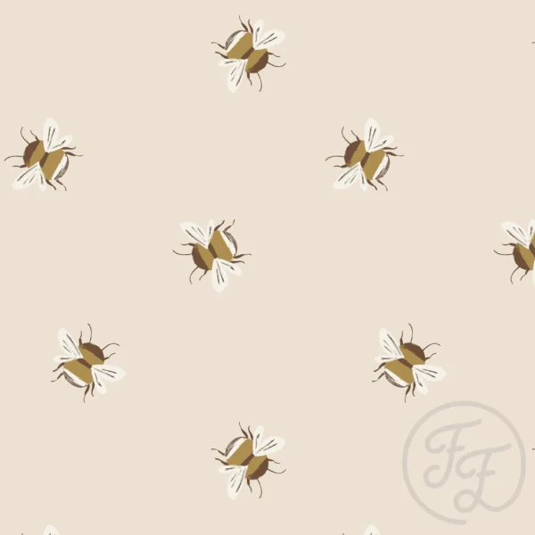 Buzzing Bees Ecru