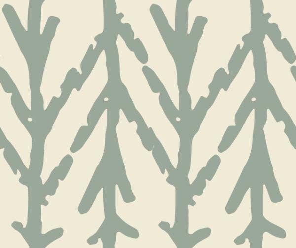 Abstract Trees Muted Green