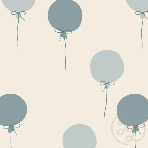 Balloons Big Blue Beige