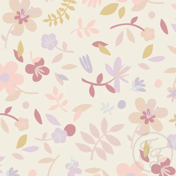 Collage Flower Beige Big