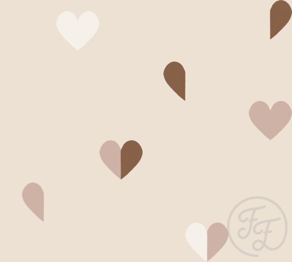 Hearts Beige Big