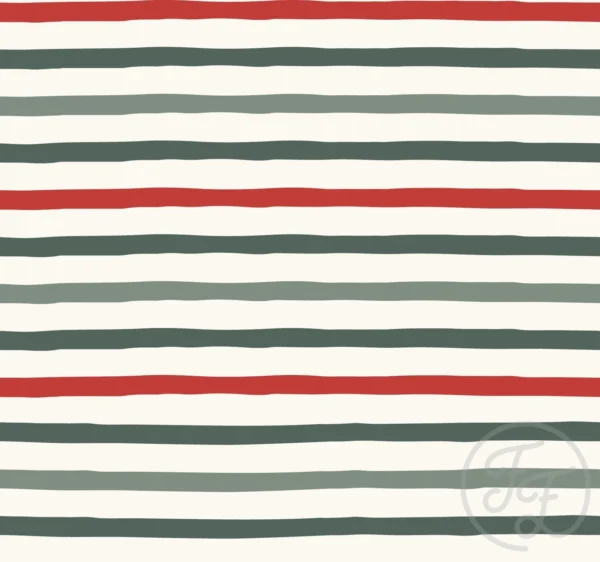 Horizontal Stripe Red Green