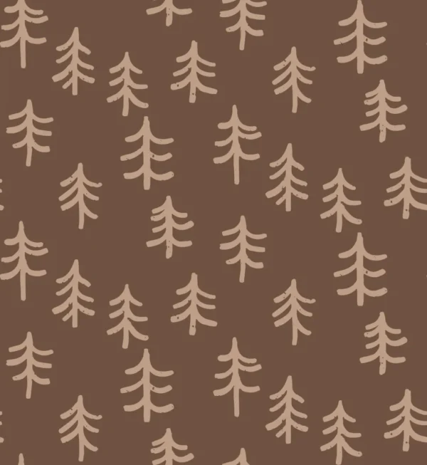 Simple Minimalistic Trees Dark Brown