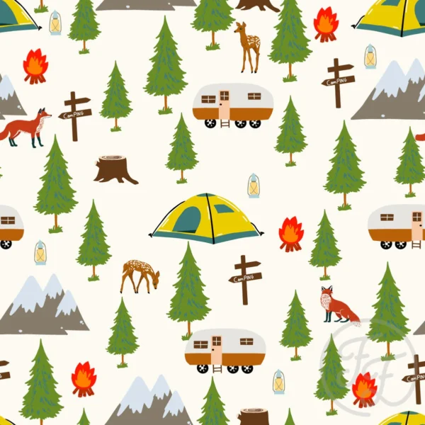 Camping in White