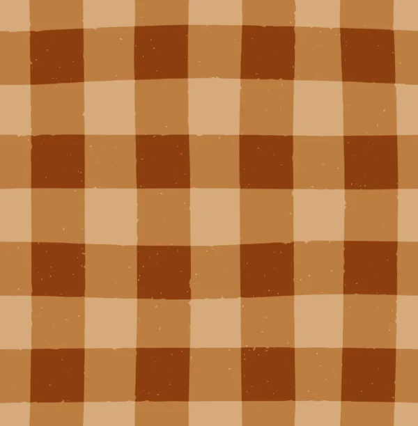 Fall Gingham Orange Medium