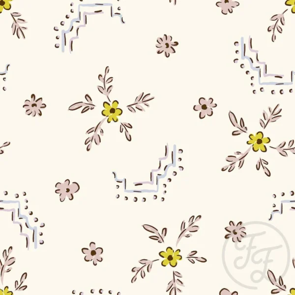 Framed Flowers Blue & Yellow